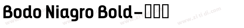 Bodo Niagro Bold字体转换